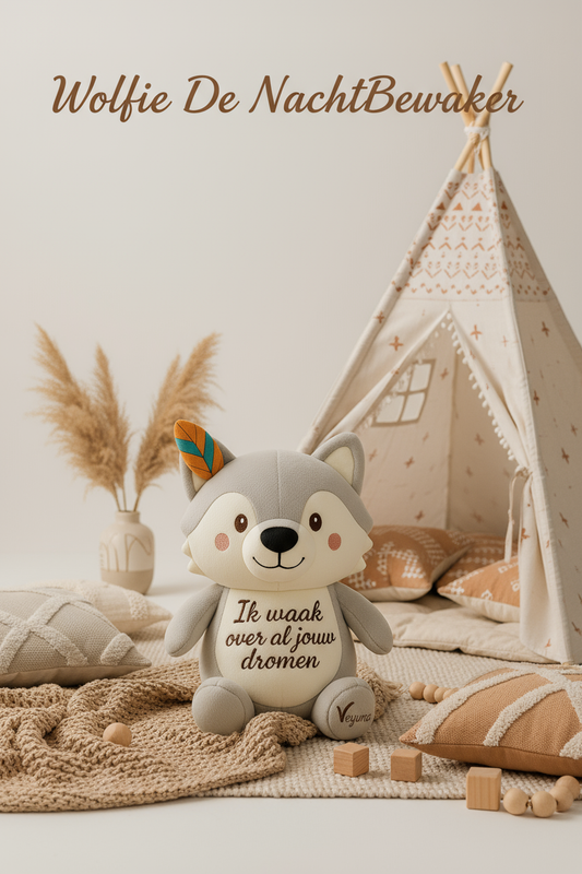 Wolfie De NachtBewaker Banner - Tipi Tent