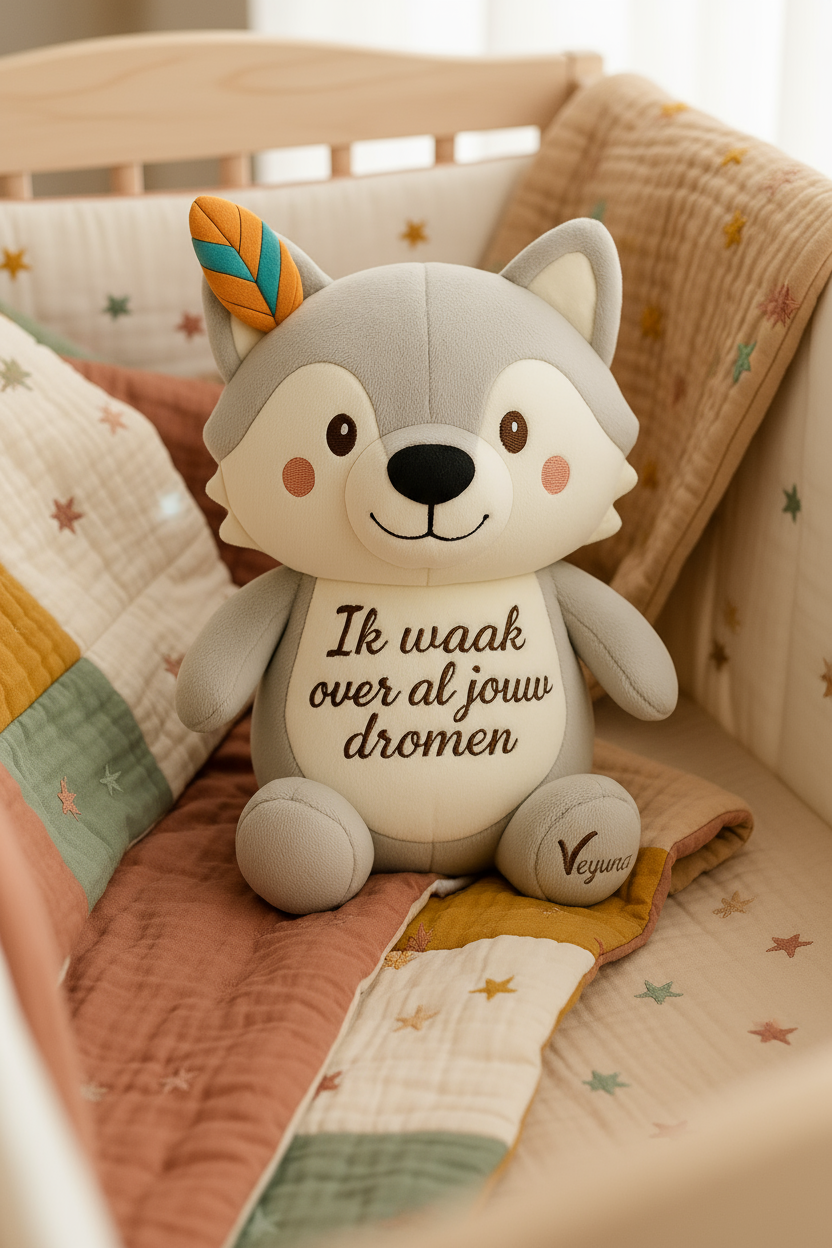 Wolfie de Nachtbewaker close-up